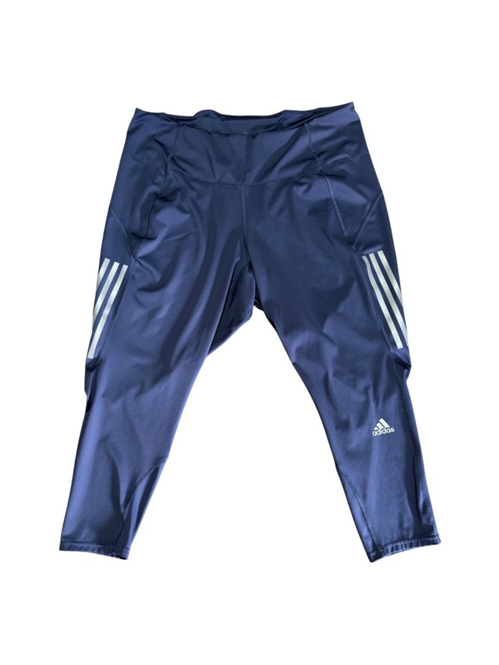 Adidas Aeroready Womens Plus Size 4X Running Leggings Reflective Stripes